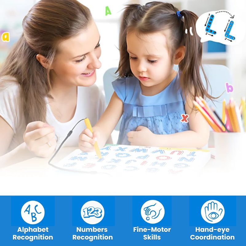 Magnetic Alphabet and Numbers Tracing Board