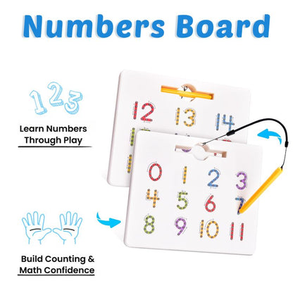 Magnetic Alphabet and Numbers Tracing Board