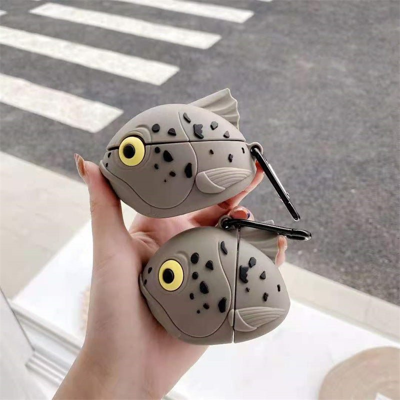 Creative Salmon Head Bluetooth Headset Protective Case